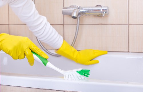 Cleaning a carpet stain with careful blotting