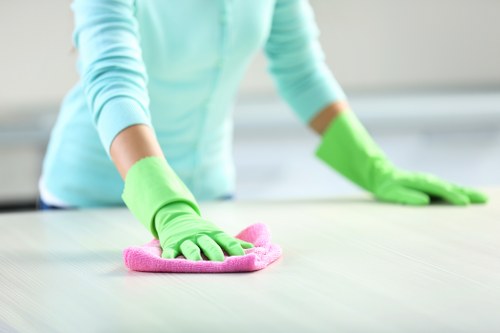 Professional curtain cleaning methods in use